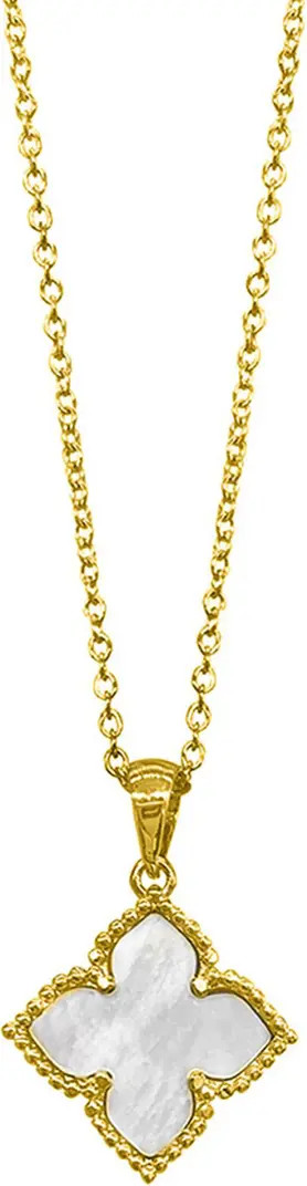 Mother of Pearl Flower Pendant Necklace | Nordstrom Rack