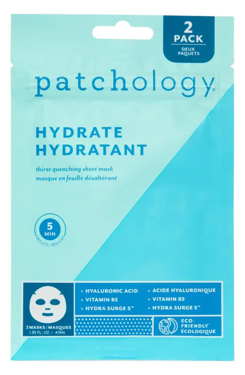 Patchology 2-Pack Hydrate FlashMasque™ 5-Minute Facial Sheet Masks at Nordstrom | Nordstrom