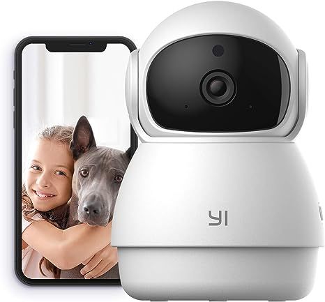 YI Pan-Tilt Security Camera, 360 Degree 2.4G Smart Indoor Pet Dog Cat Cam with Night Vision, 2-Wa... | Amazon (US)