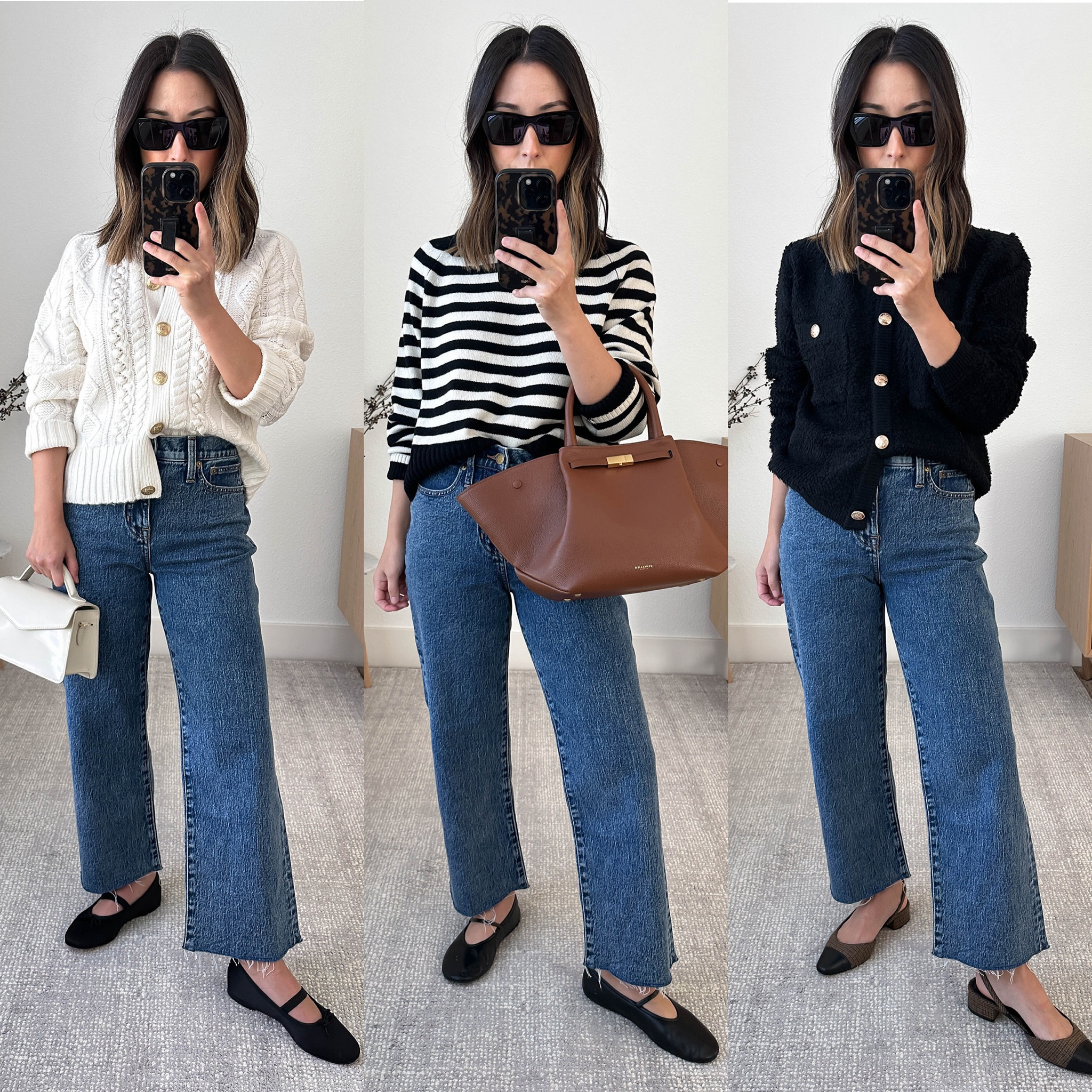 J.crew slim wide leg jeans in Beach Way Wash. Love these so much! The wash is really good and so is the fit. They run tts. I’m wearing the petite 24  



#LTKshoecrush #LTKitbag #LTKSeasonal