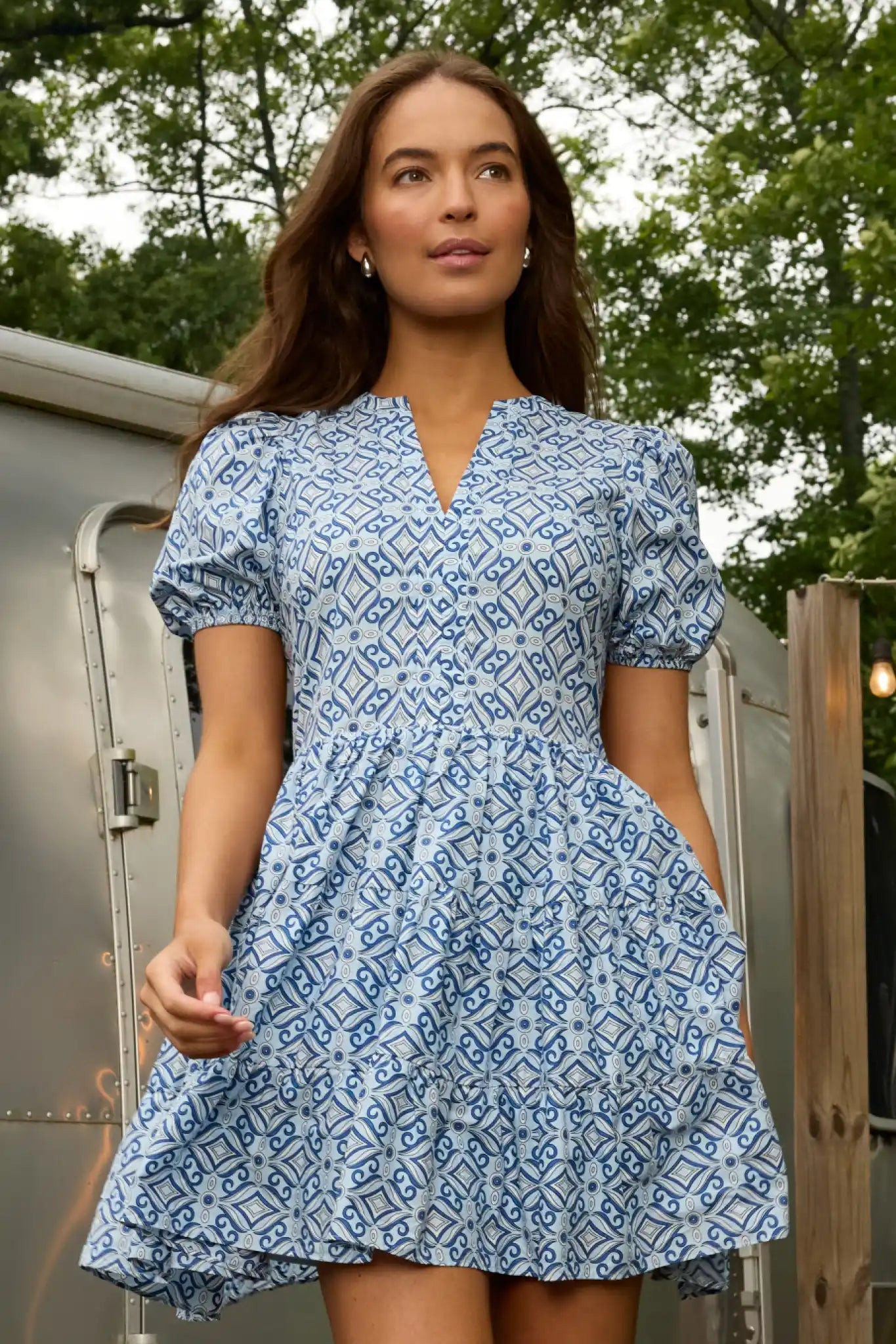 Meredith Dress- Blue | Avara