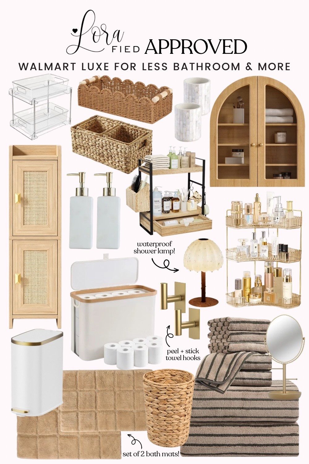 Walmart luxe for less bathroom decor, storage, and MORE 😍

#LTKHome