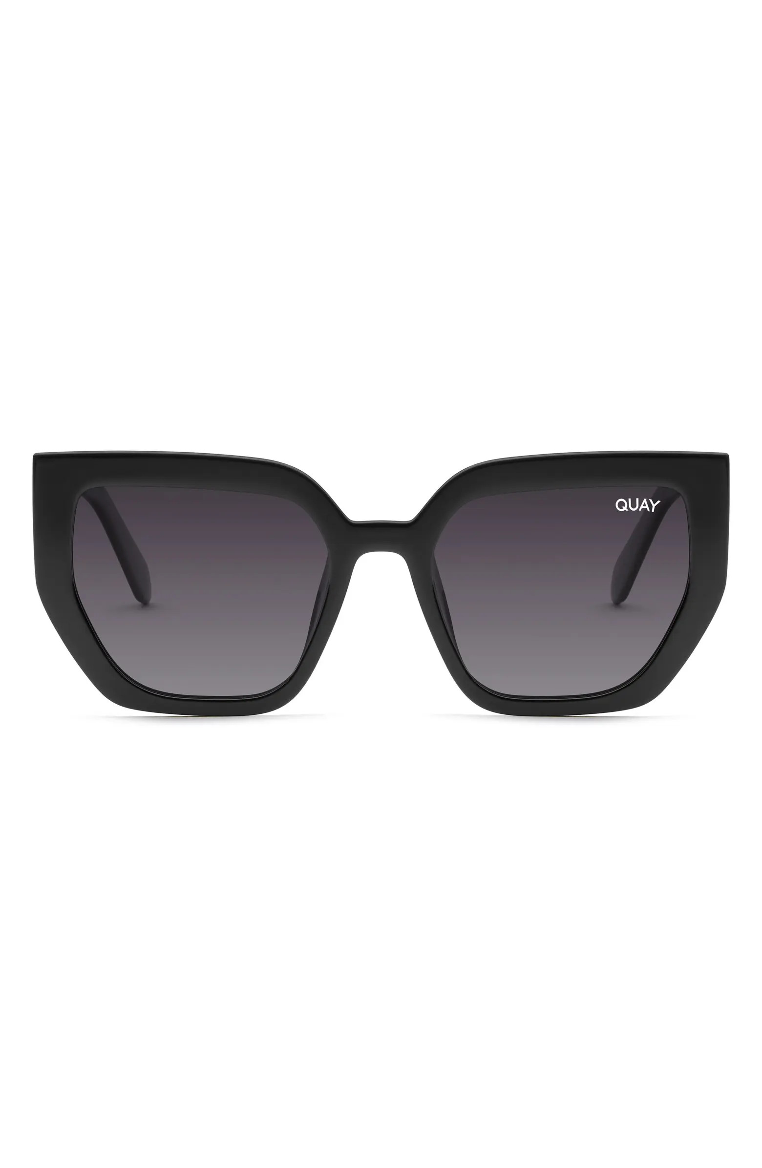 QUAY Contoured 45mm Polarized Cat Eye Sunglasses | Nordstrom | Nordstrom