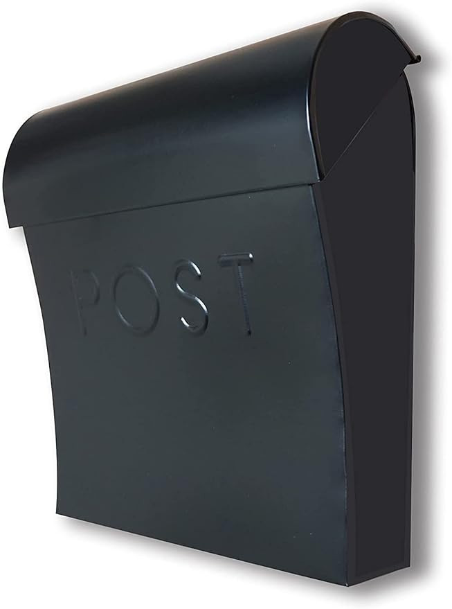 NACH Vicki Black Mailbox, Wall Mount Mailboxes for Outside, Weather Resistant Metal Mailbox, Maxi... | Amazon (CA)