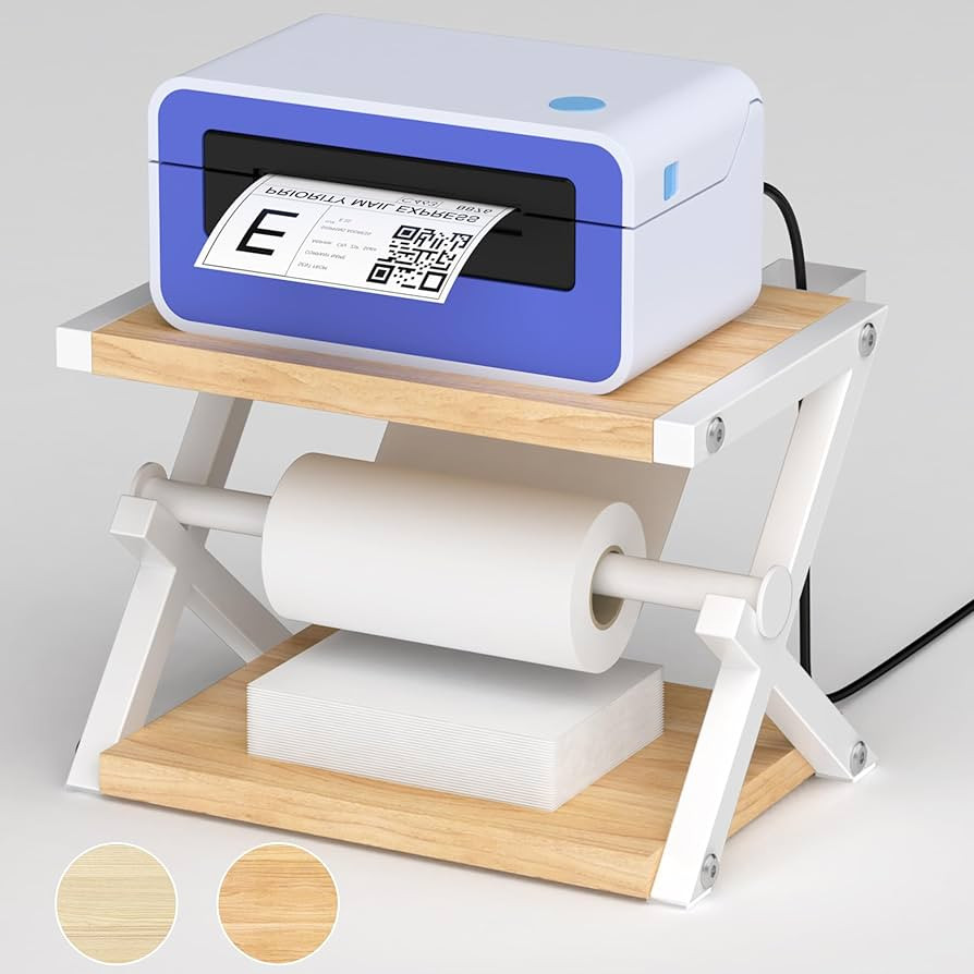 Alyoen Label Holder for Rolls and Fan-Fold Labels, Thermal Shipping Label Holder for Thermal Prin... | Amazon (US)