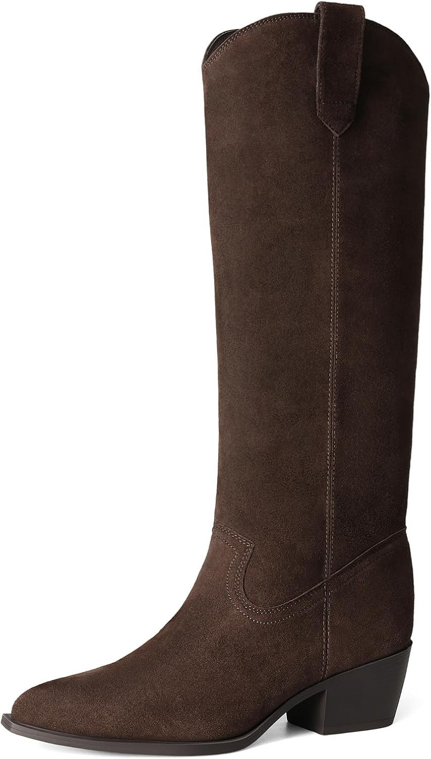 DREAM PAIRS Suede Knee High Fall Tall Boots for Women | Amazon (US)