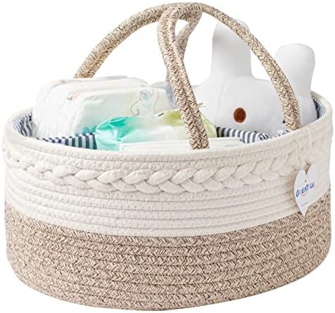 GREATALE Baby Diaper Caddy Organizer - Portable Rope Nursery Storage Bin for Changing Table & Car -  | Amazon (US)