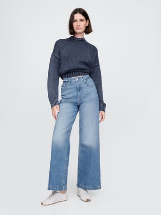 High Stride Wide-Leg Ankle Jeans | Gap (CA)