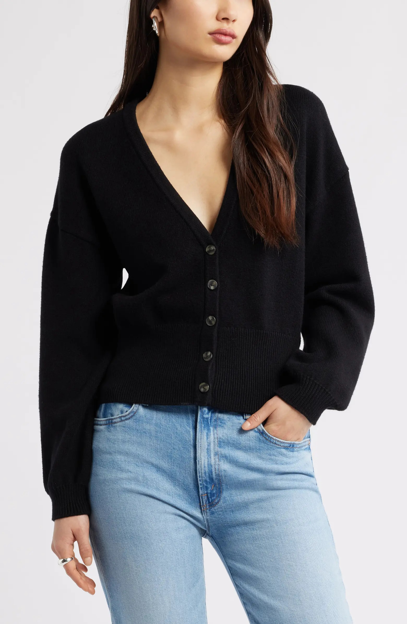 Rib Waist Cardigan | Nordstrom