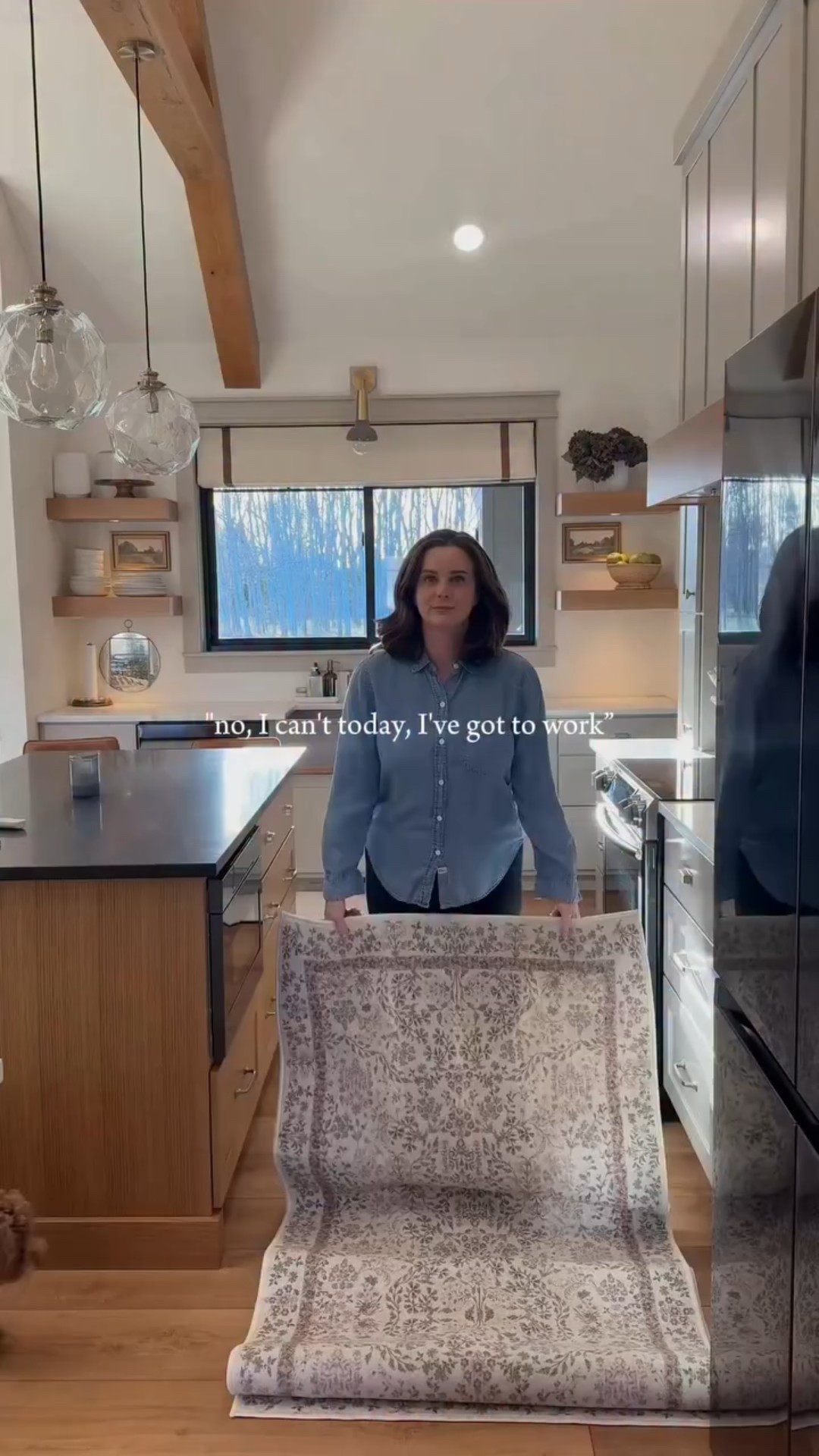 my fav co worker 🐾🤎 filming this new soft spring rug and Sophia just *has* to be right there with me ✨ 

Details: 
Color - Green 
Size - 3X8 (wider than normal, looks more expensive)
Washable and Non Slip 
Made with 50% recycled material
4.6⭐️

#LTKHome