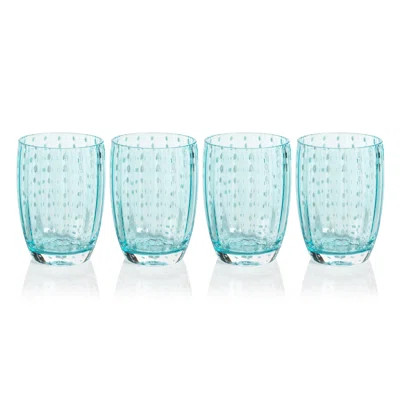Oakes White Dot Tumbler Glasses, Set of 4 | Wayfair North America
