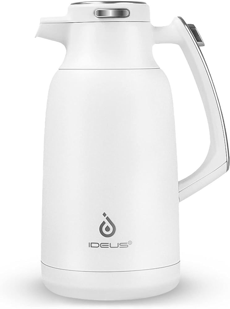 IDEUS 68 oz Stainless Steel Thermal Coffee Carafe, Double Wall Insulated Vacuum Flask, Water Coff... | Amazon (US)