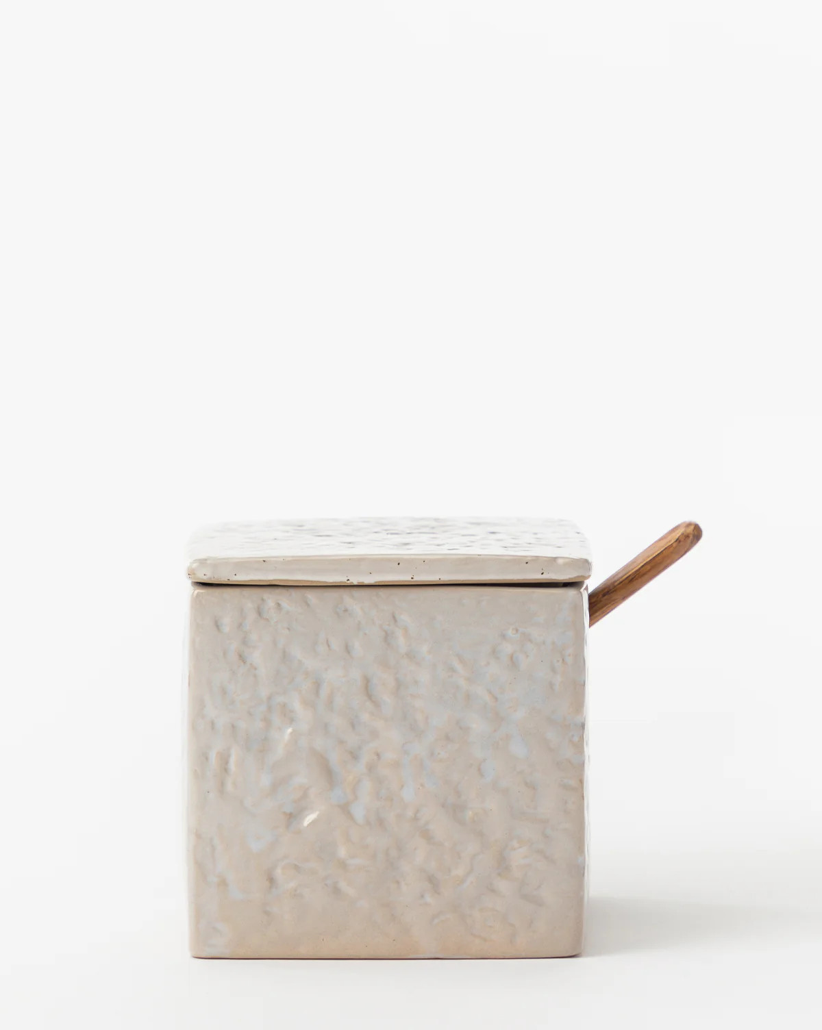 Stoneware Salt Cellar with Wooden Spoon | McGee & Co. (US)