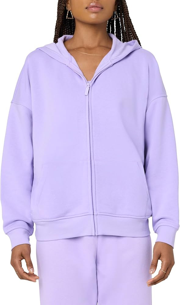 florence by mills Women's Cozy Crush Oversized Zip Hoodie | Amazon (US)