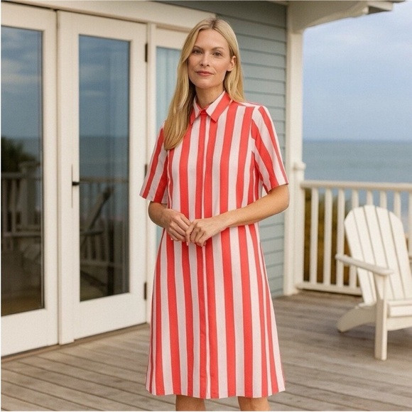 Lake Pajamas x Atlantic Pacific Marnie Caftan in Granita Stripe SZ L NEW | Poshmark