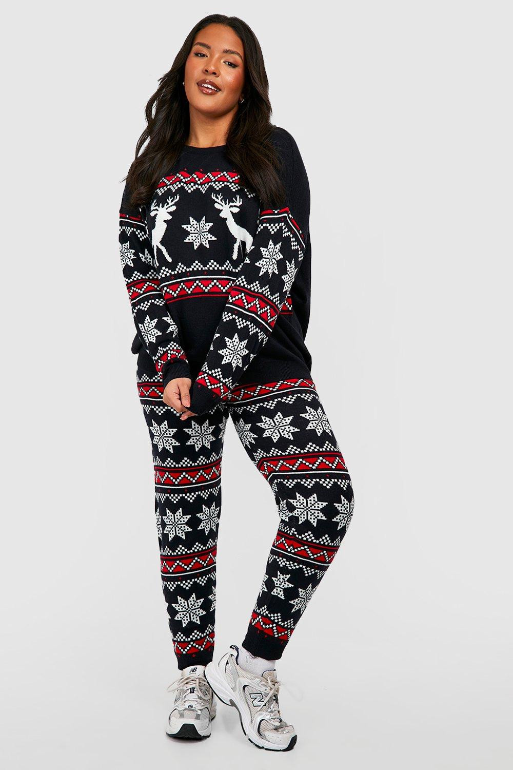 Plus Christmas Fairisle Knitted Co-ord | Boohoo.com (US & CA)