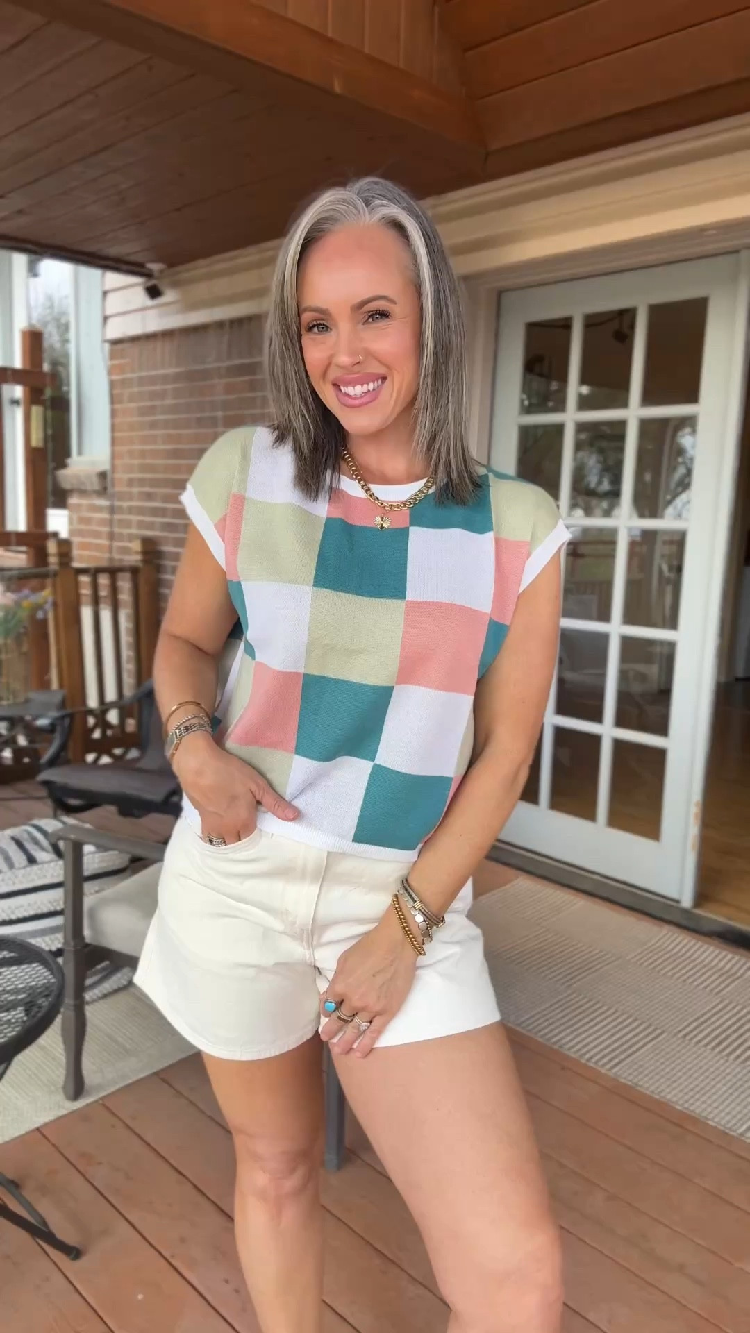 Wearing a small in all tops except the first color block one is a medium.
Size 27 in the white Levi shorts (tts)
Size 4 in the denim shorts, run a little oversized #knittops #springtops #springfashion #millennialmoms #fashionover40 #outfitideas 

#LTKmomlife #LTKootd #LTKOver40