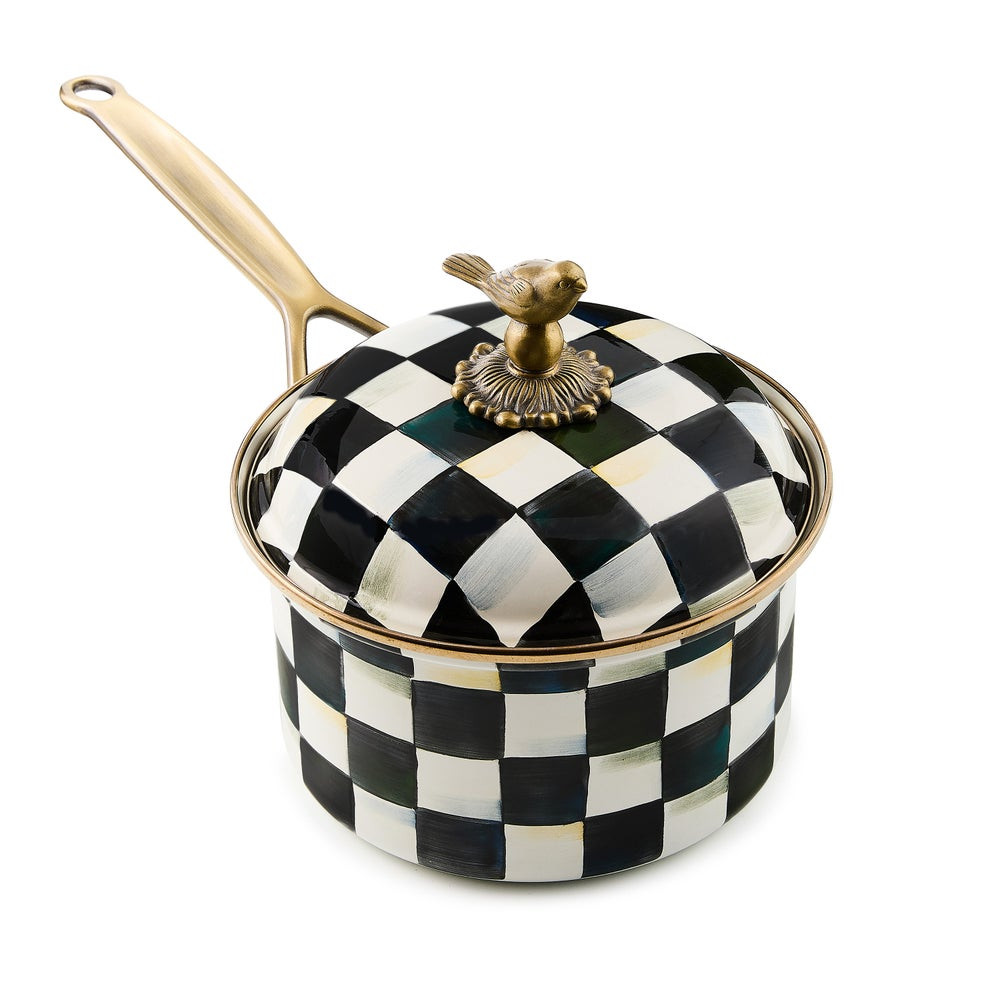 Courtly Check 2.5 Quart Saucepan | MacKenzie-Childs