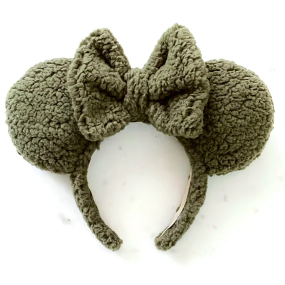 Safari Green Sherpa Ears | Etsy (US)