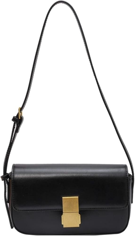 Vintage Small Leather Bags For Women Female Simple Solid Color Crossbody Bag Handbags For Women | Amazon (US)