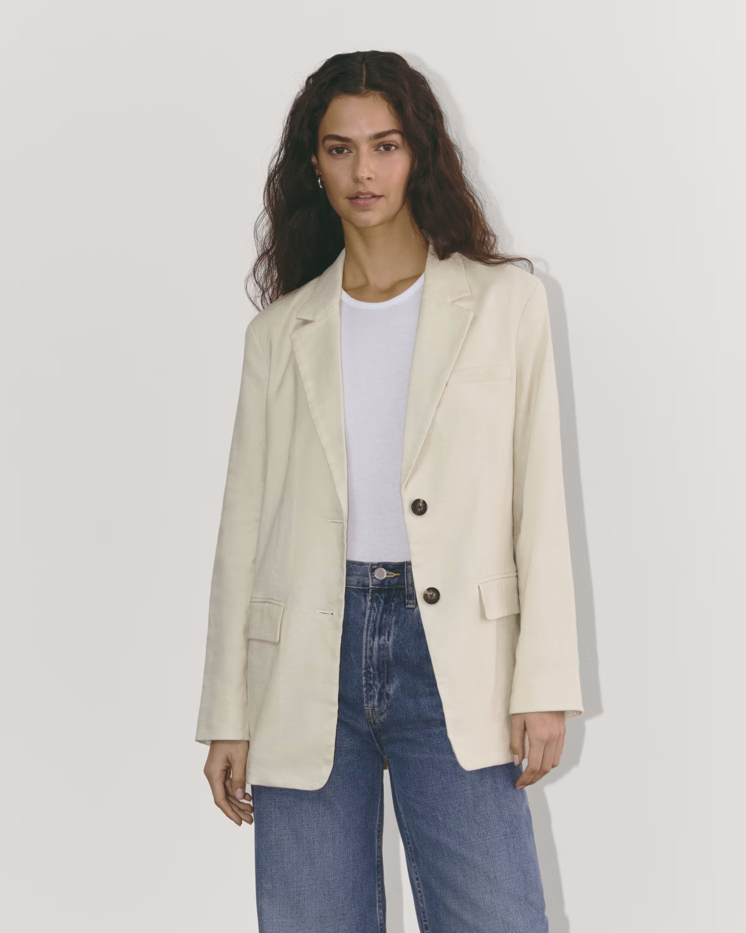 The Oversized Blazer in Stretch Linen | Everlane