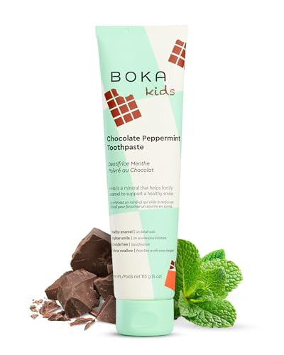 Boka Fluoride Free Toothpaste Nano Hydroxyapatite, Helps Remineralize, Appropriate for Sensitive Teeth, Whitening - for Adult, Kids Oral Care - Chocolate Mint Flavor, 4oz 1Pk - US Manufactured | Amazon (US)