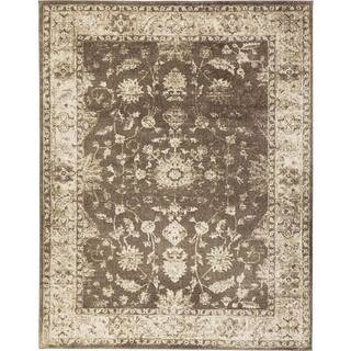 Old Treasures Brown/Cream 5 ft. x 7 ft. Area Rug | The Home Depot