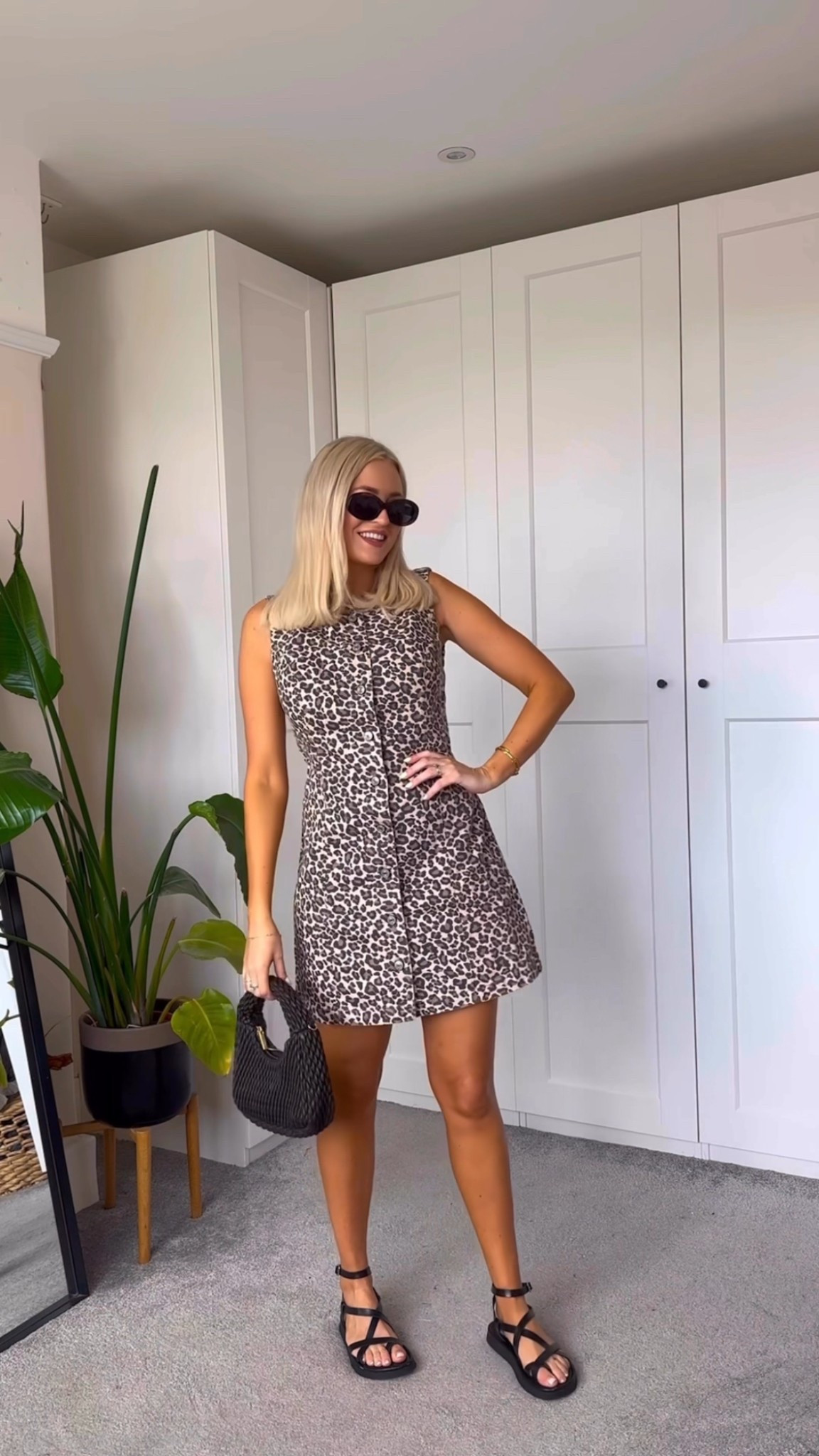 Leopard denim mini dress - also comes in plain blue or black denim! 

Use code AFHELENA to save 40% 

