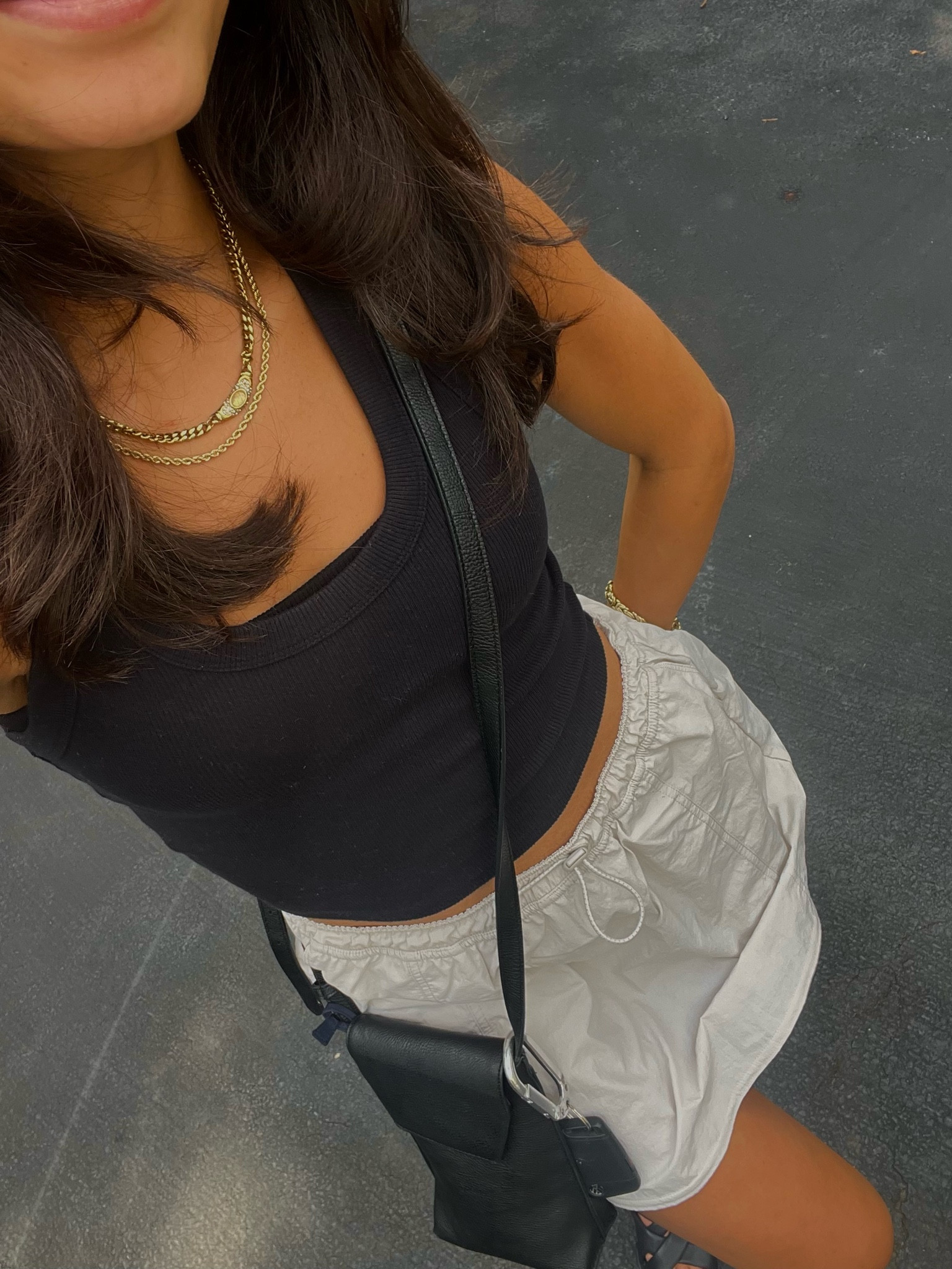 i always get asked about my jewelry so linking all of my favorite everyday/staple gold pieces here! and the activewear skirt!! so light and perfect for the heat 