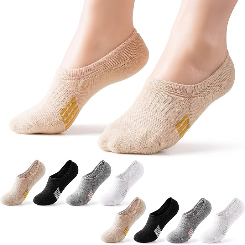 Gonii Womens No Show Socks Athletic Ankle Socks Cushioned Running Low Cut 5-8 Pairs | Amazon (US)