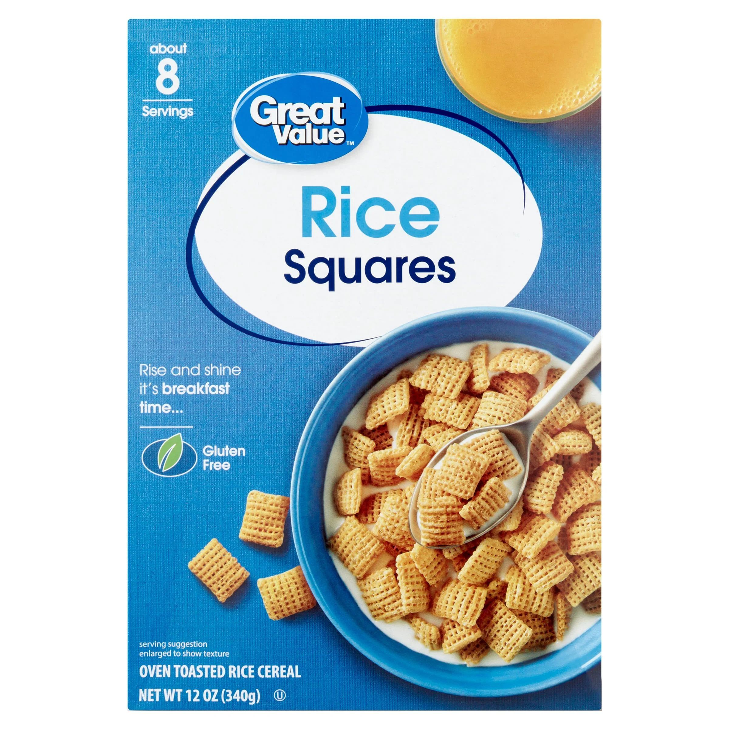Great Value Rice Squares Breakfast Cereal, 12 oz | Walmart (US)