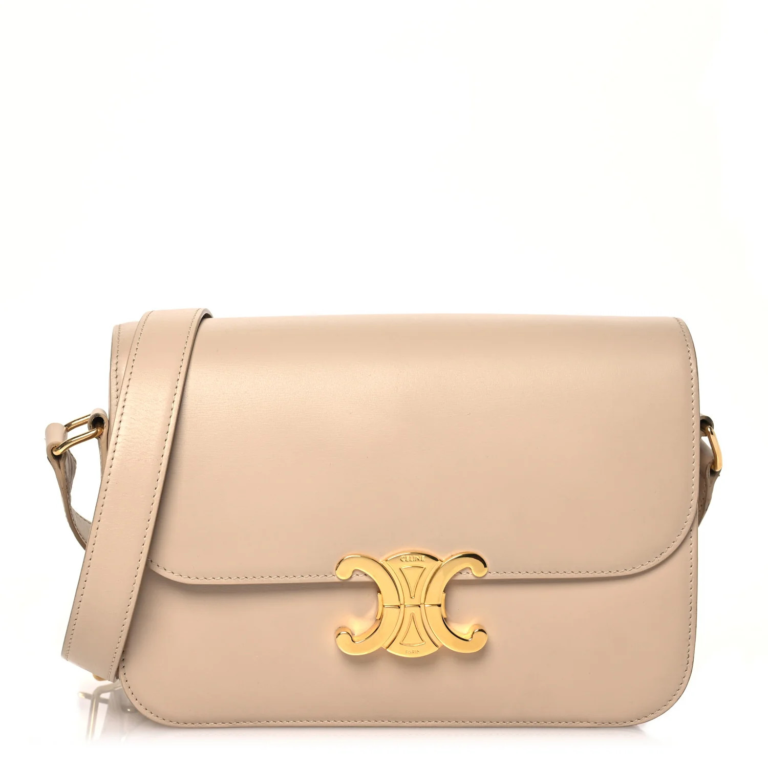 Shiny Calfskin Medium Triomphe Nude | FASHIONPHILE (US)