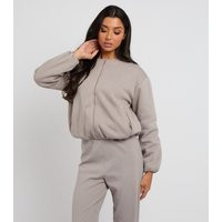 Women's Grey Bubble Hem Jersey Jacket Urban Bliss New Look | New Look (UK)