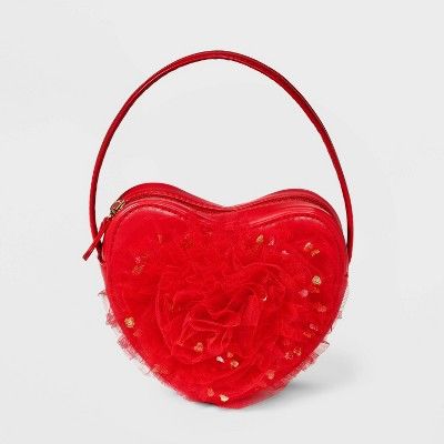 Toddler Girls' Hearts Tote Bag - Cat & Jack™ Pink | Target