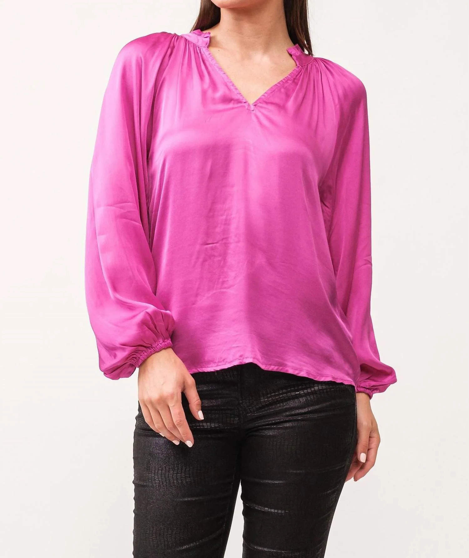 Manon Blouse In Pink | Shop Simon