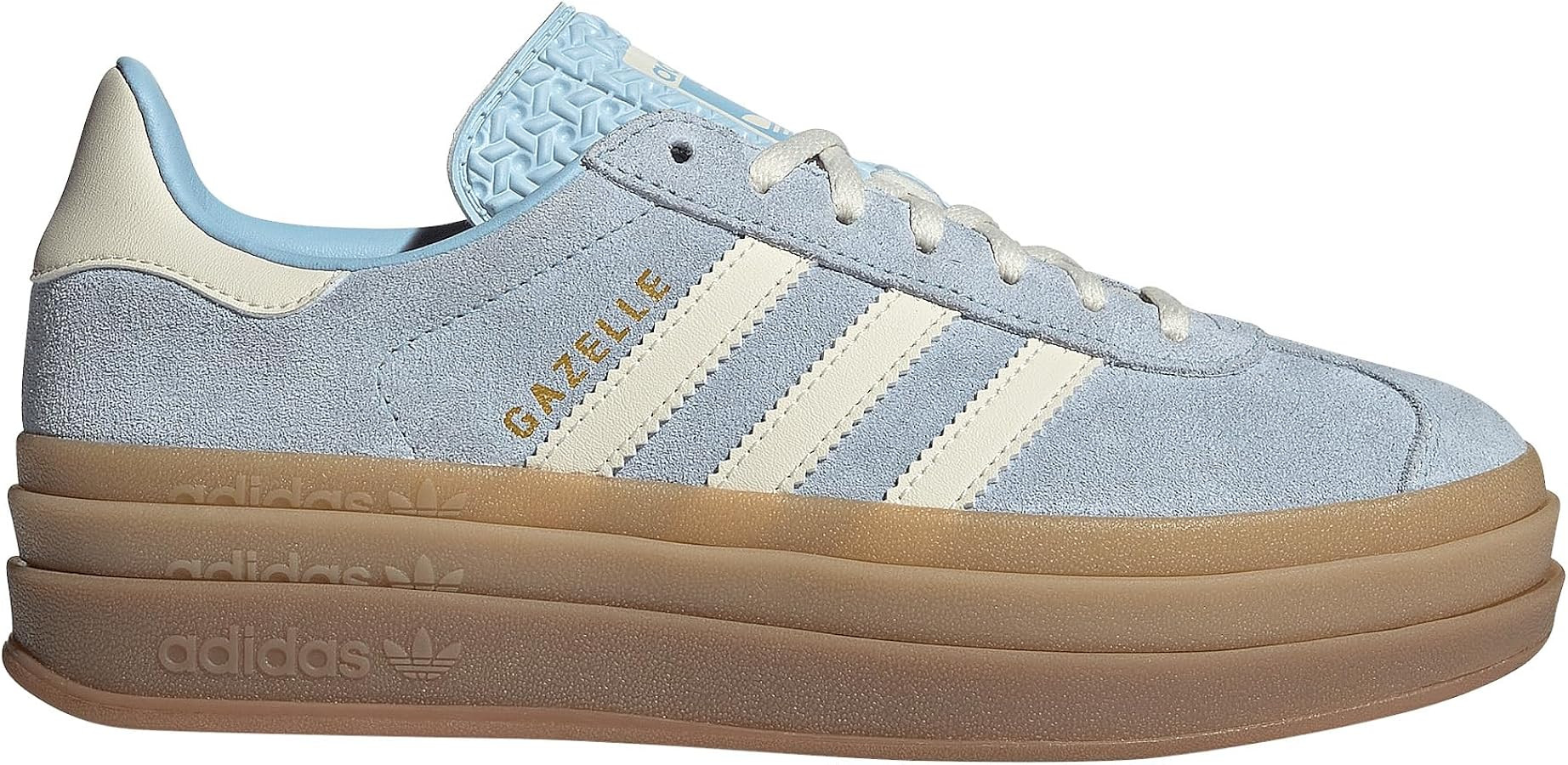 adidas Gazelle Bold Womens Sneaker (Clear Sky Blue Cream, 8.5) | Amazon (US)