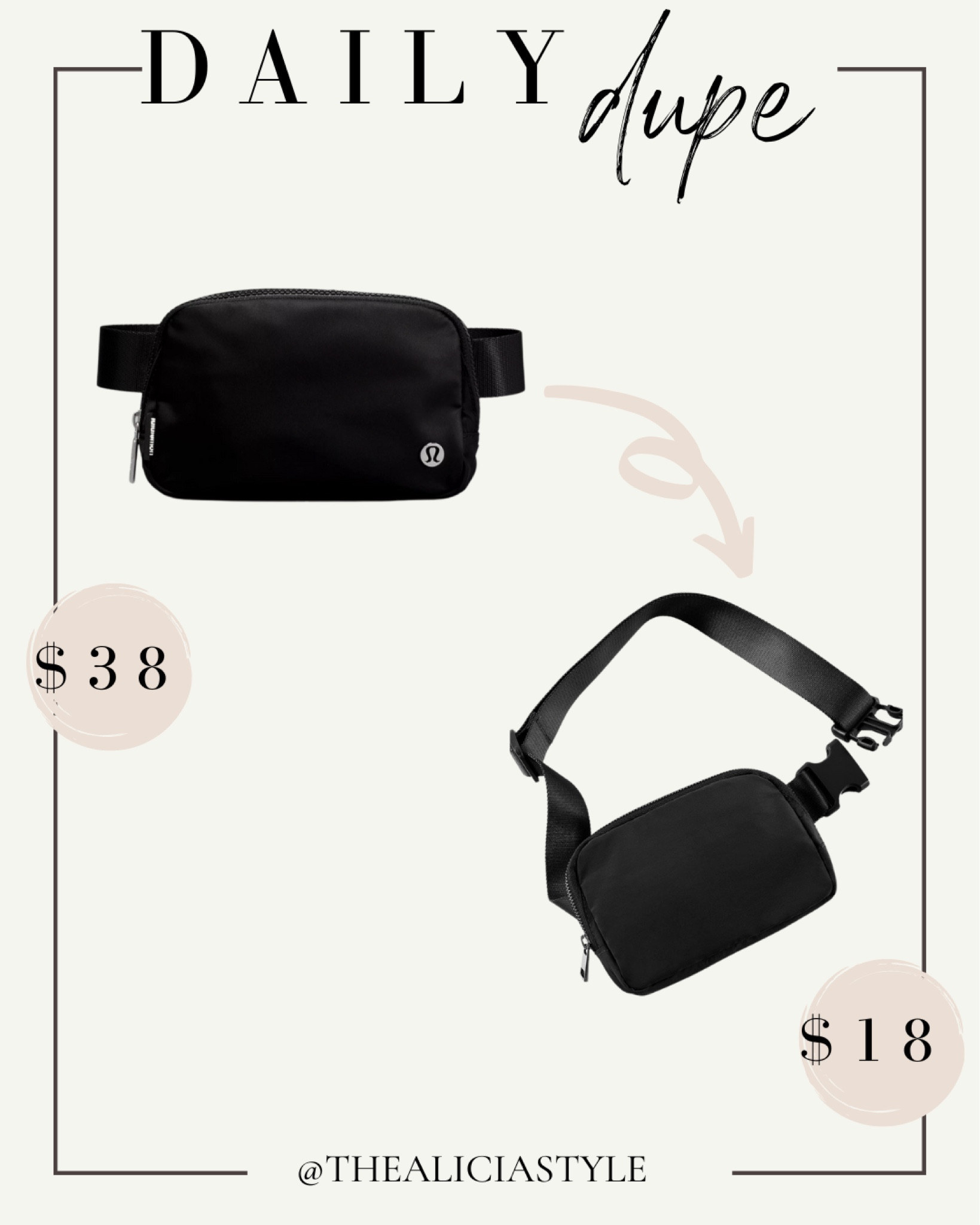 This Lululemon Everywhere Belt Bag dupe is so good!! The Lululemon bag is usually sold out and hard to get…so this Amazon dupe is perfect and comes in so many colors!! The perfect Christmas gift for the active person on your list!!

#LTKGiftGuide #LTKunder50 #LTKstyletip
