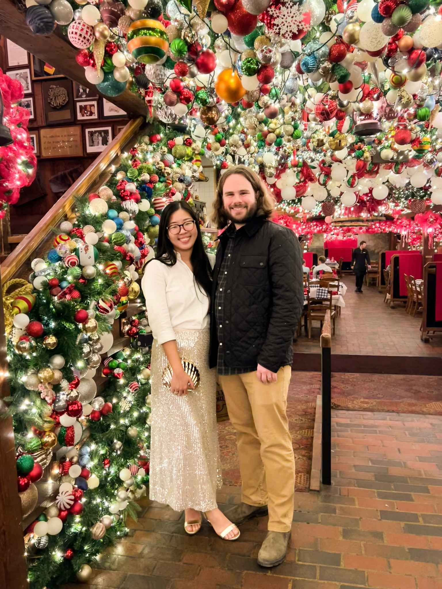 Went all gold for dinner at angus barn! The sequin skirt from old navy is 40% off right now.

#LTKSeasonal #LTKSaleAlert #LTKHoliday