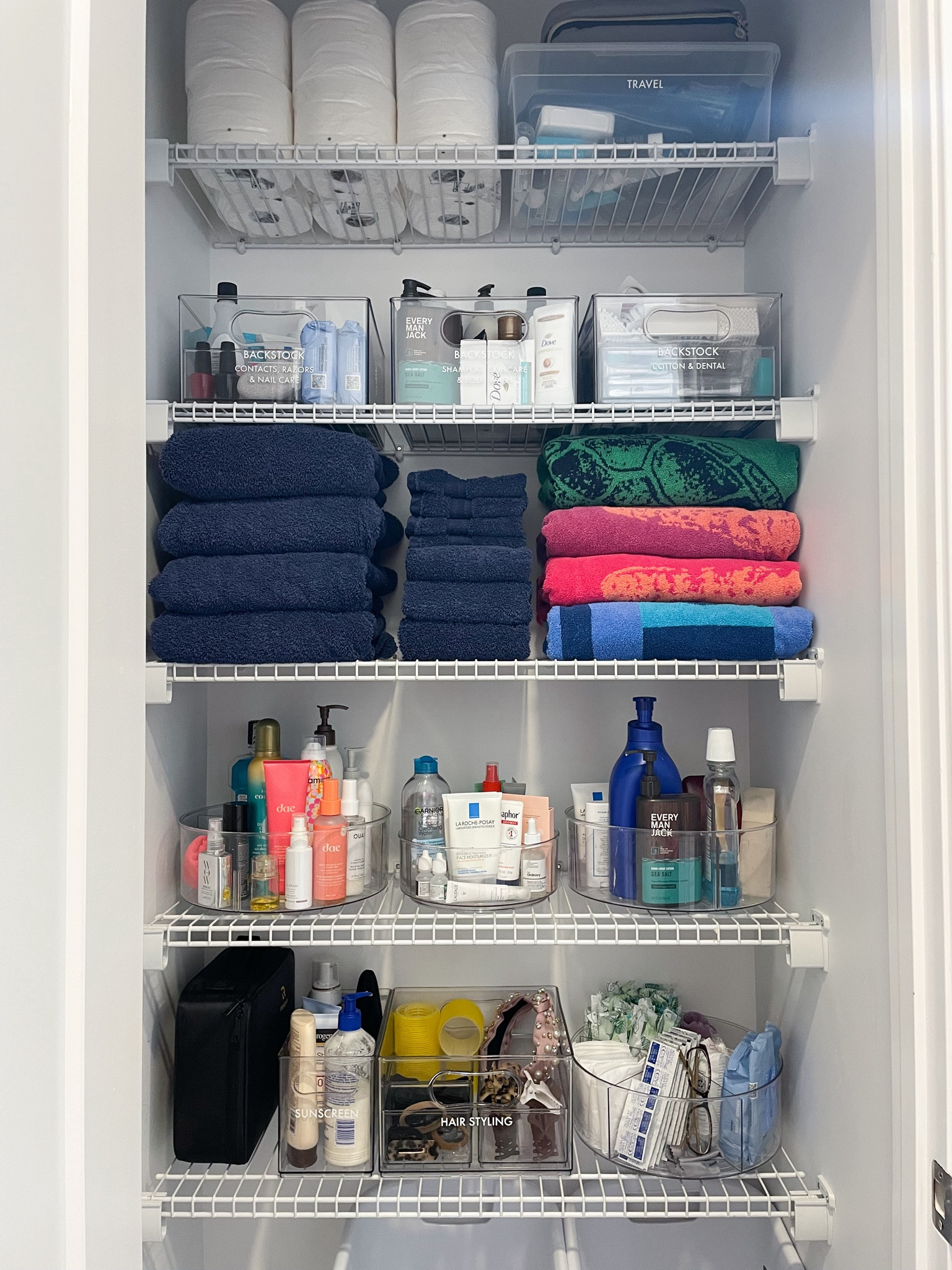 Bathroom organization / apartment organization / organized bathroom closet / Walmart / the Home Edit / the Container Store 

#LTKHome