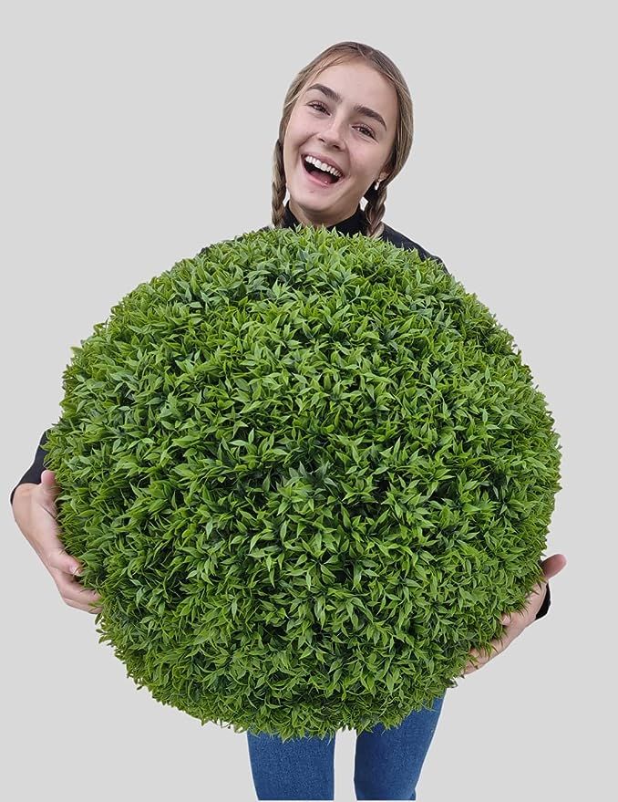 365 Curb Appeal - 23" XL Better Than a Boxwood Topiary Ball | Artificial Mum Spheres | Garden Sph... | Amazon (US)