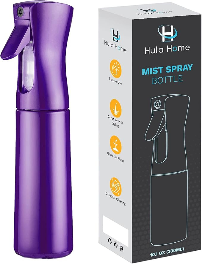 Hula Home Continuous Spray Bottle (10.1oz/300ml) Empty Ultra Fine Plastic Water Mist Sprayer – ... | Amazon (US)