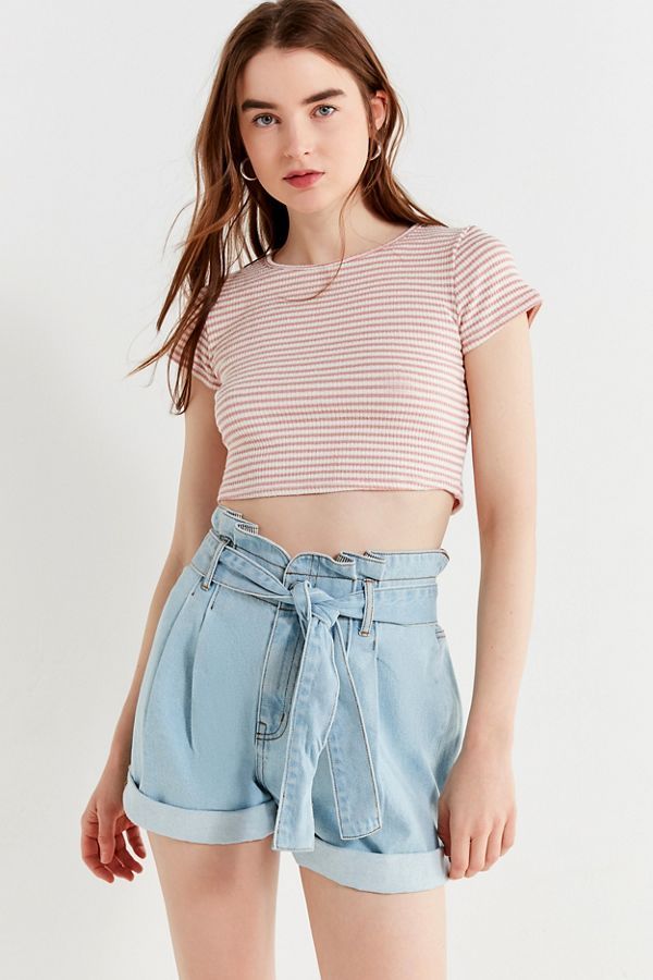 BDG Paperbag Tie Mom Short | Urban Outfitters (US and RoW)