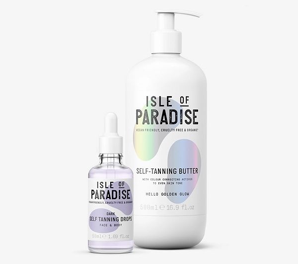 Shp 5/9 Isle of Paradise Super-Size Self-Tanning Drops & Butter | QVC