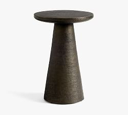 Avila Metal Round Outdoor Accent Table (12"-32") | Pottery Barn (US)