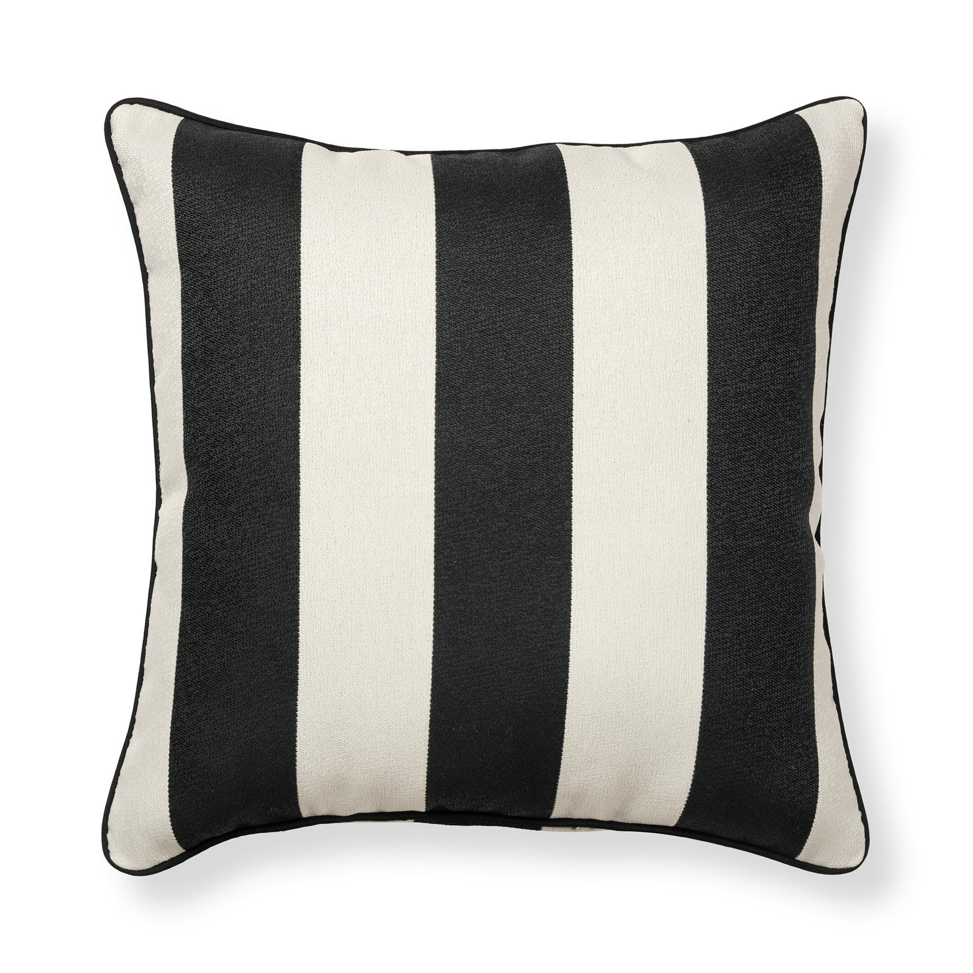 Better Homes & Gardens Cabana Black and White Striped Pillow | Walmart (US)