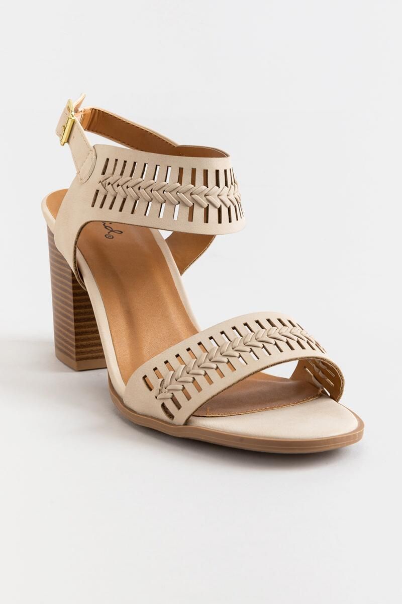 Caris Whipstitch Ankle Band Heel | Francesca’s Collections