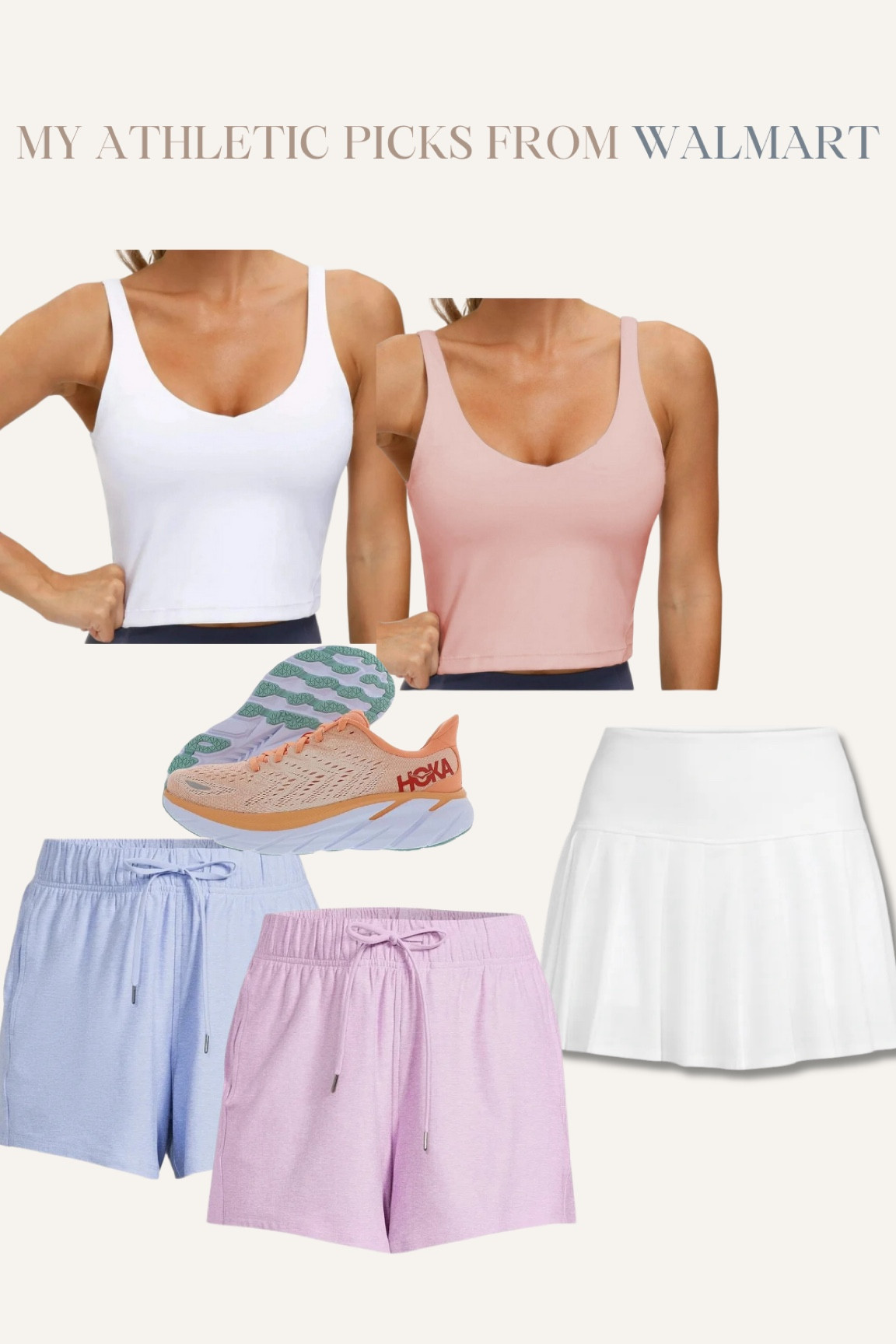 Gym/Pickleball/Athleisure Outfits from Walmart 💫 

#LTKFindsUnder50 #LTKFitness #LTKActive