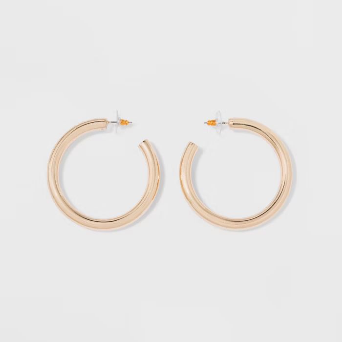 Thick Hoop Earrings - A New Day™ | Target