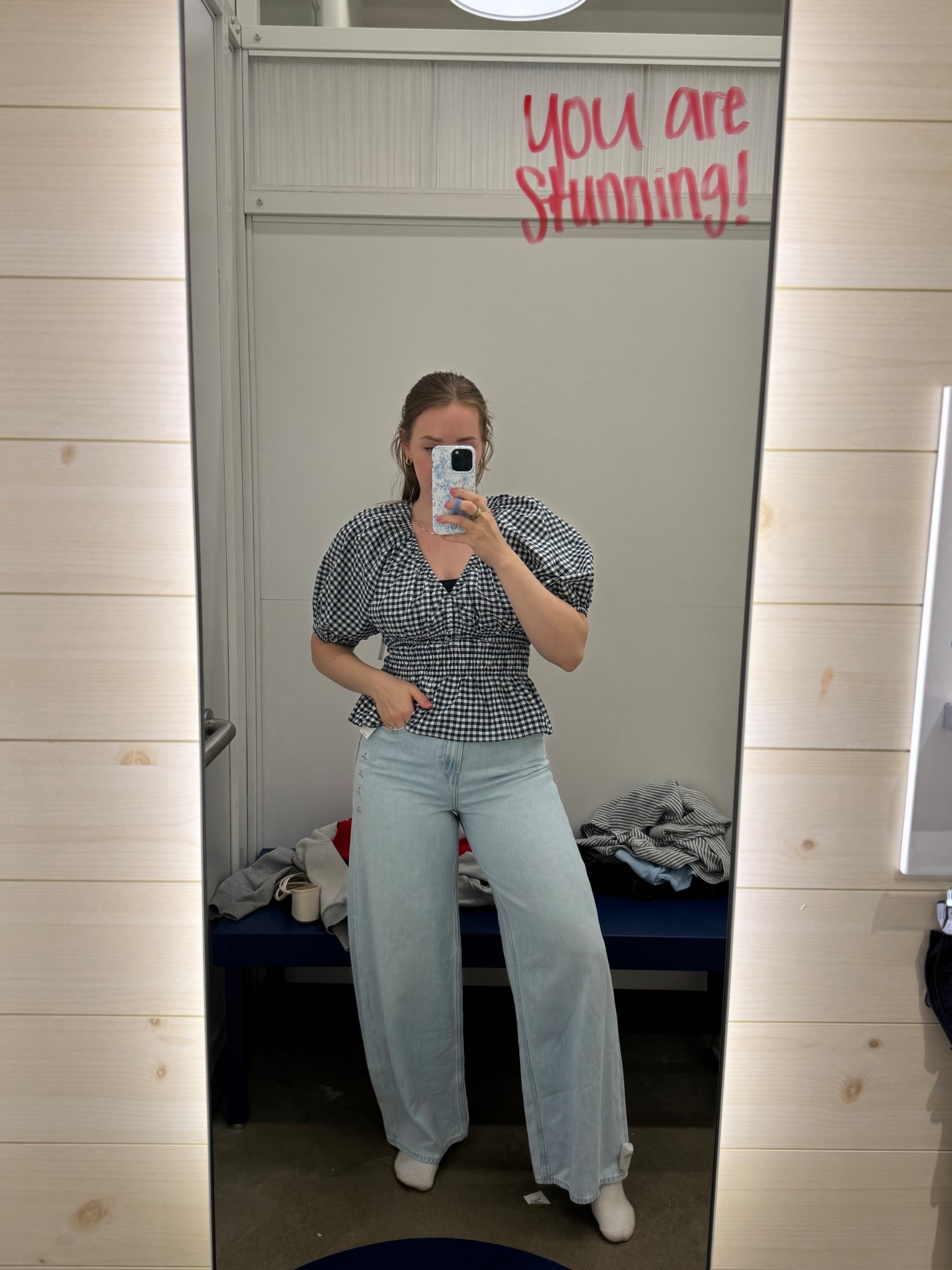 Loooove this gingham top 🪻