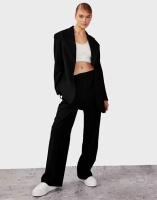 Topshop slouchy trousers in black | ASOS (Global)